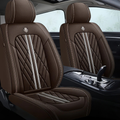 2pcs Coffee Car Seat Covers / Waterpoof
